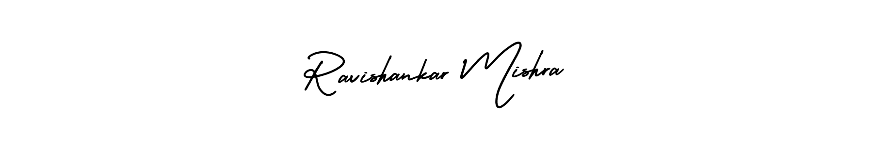 You should practise on your own different ways (AmerikaSignatureDemo-Regular) to write your name (Ravishankar Mishra) in signature. don't let someone else do it for you. Ravishankar Mishra signature style 3 images and pictures png