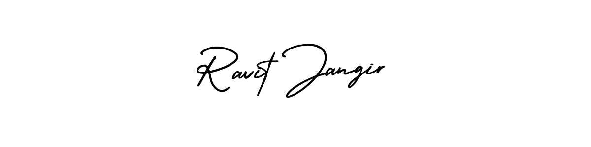 Design your own signature with our free online signature maker. With this signature software, you can create a handwritten (AmerikaSignatureDemo-Regular) signature for name Ravit Jangir. Ravit Jangir signature style 3 images and pictures png