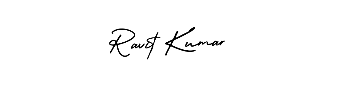 Create a beautiful signature design for name Ravit Kumar. With this signature (AmerikaSignatureDemo-Regular) fonts, you can make a handwritten signature for free. Ravit Kumar signature style 3 images and pictures png