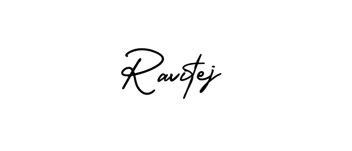 Also we have Ravitej name is the best signature style. Create professional handwritten signature collection using AmerikaSignatureDemo-Regular autograph style. Ravitej signature style 3 images and pictures png