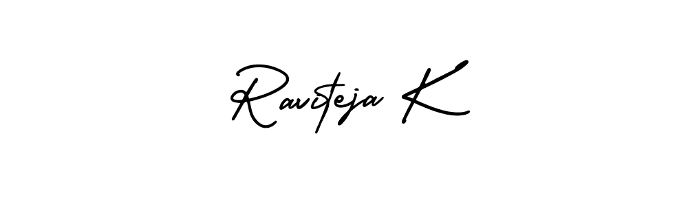 Best and Professional Signature Style for Raviteja K. AmerikaSignatureDemo-Regular Best Signature Style Collection. Raviteja K signature style 3 images and pictures png