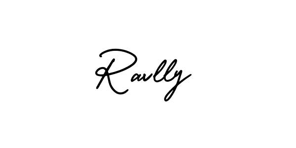 Ravlly stylish signature style. Best Handwritten Sign (AmerikaSignatureDemo-Regular) for my name. Handwritten Signature Collection Ideas for my name Ravlly. Ravlly signature style 3 images and pictures png