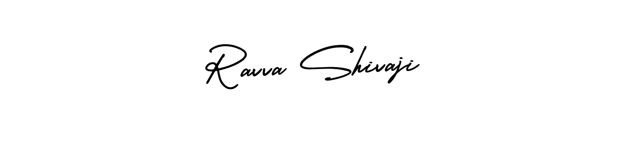 Design your own signature with our free online signature maker. With this signature software, you can create a handwritten (AmerikaSignatureDemo-Regular) signature for name Ravva Shivaji. Ravva Shivaji signature style 3 images and pictures png