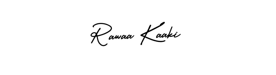 Use a signature maker to create a handwritten signature online. With this signature software, you can design (AmerikaSignatureDemo-Regular) your own signature for name Rawaa Kaaki. Rawaa Kaaki signature style 3 images and pictures png
