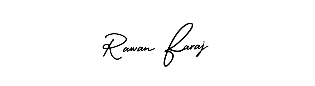 if you are searching for the best signature style for your name Rawan Faraj. so please give up your signature search. here we have designed multiple signature styles  using AmerikaSignatureDemo-Regular. Rawan Faraj signature style 3 images and pictures png