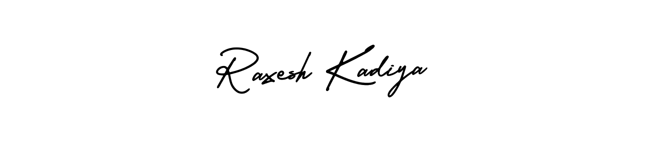 AmerikaSignatureDemo-Regular is a professional signature style that is perfect for those who want to add a touch of class to their signature. It is also a great choice for those who want to make their signature more unique. Get Raxesh Kadiya name to fancy signature for free. Raxesh Kadiya signature style 3 images and pictures png