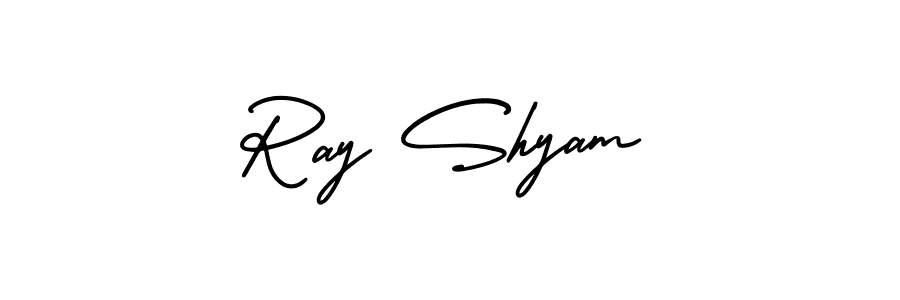 Ray Shyam stylish signature style. Best Handwritten Sign (AmerikaSignatureDemo-Regular) for my name. Handwritten Signature Collection Ideas for my name Ray Shyam. Ray Shyam signature style 3 images and pictures png