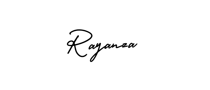 Similarly AmerikaSignatureDemo-Regular is the best handwritten signature design. Signature creator online .You can use it as an online autograph creator for name Rayanza. Rayanza signature style 3 images and pictures png