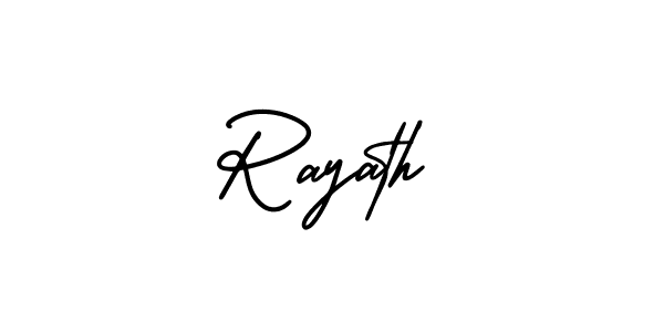 Make a beautiful signature design for name Rayath. Use this online signature maker to create a handwritten signature for free. Rayath signature style 3 images and pictures png