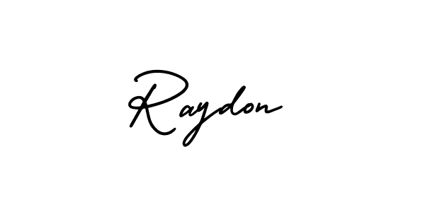 if you are searching for the best signature style for your name Raydon. so please give up your signature search. here we have designed multiple signature styles  using AmerikaSignatureDemo-Regular. Raydon signature style 3 images and pictures png