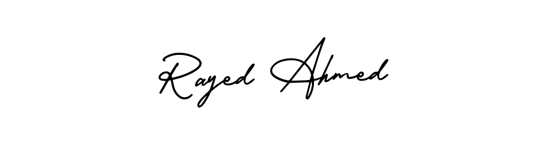 Similarly AmerikaSignatureDemo-Regular is the best handwritten signature design. Signature creator online .You can use it as an online autograph creator for name Rayed Ahmed. Rayed Ahmed signature style 3 images and pictures png