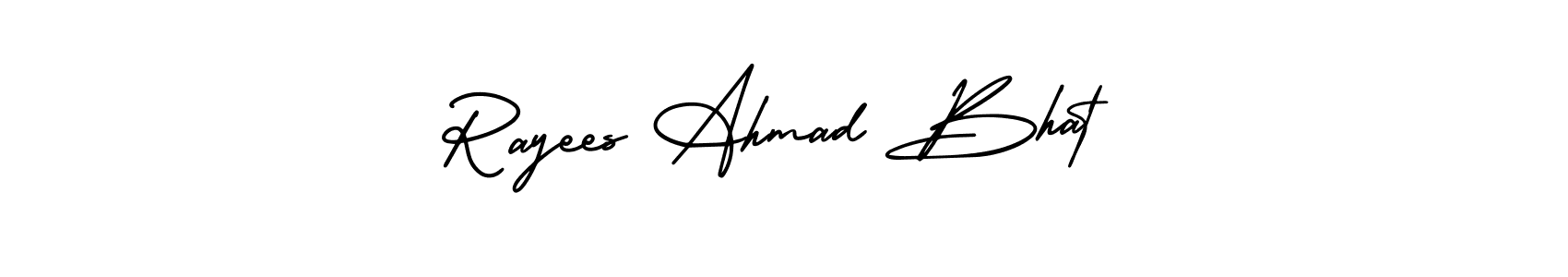 Make a beautiful signature design for name Rayees Ahmad Bhat. With this signature (AmerikaSignatureDemo-Regular) style, you can create a handwritten signature for free. Rayees Ahmad Bhat signature style 3 images and pictures png