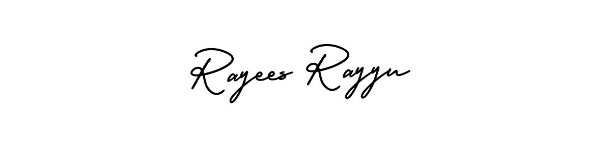 Rayees Rayyu stylish signature style. Best Handwritten Sign (AmerikaSignatureDemo-Regular) for my name. Handwritten Signature Collection Ideas for my name Rayees Rayyu. Rayees Rayyu signature style 3 images and pictures png