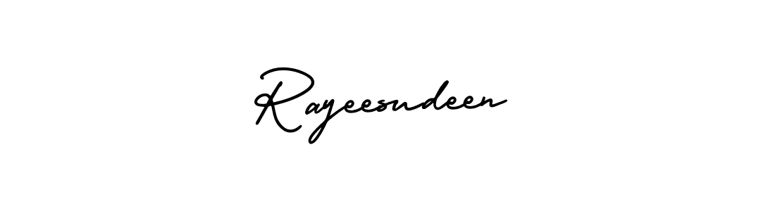 Here are the top 10 professional signature styles for the name Rayeesudeen. These are the best autograph styles you can use for your name. Rayeesudeen signature style 3 images and pictures png