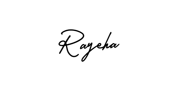 Create a beautiful signature design for name Rayeha. With this signature (AmerikaSignatureDemo-Regular) fonts, you can make a handwritten signature for free. Rayeha signature style 3 images and pictures png