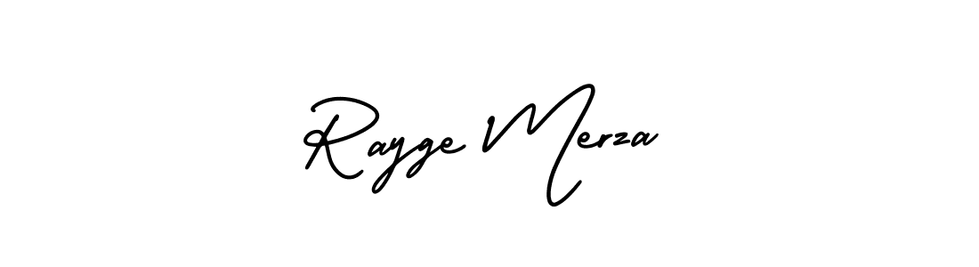 Rayge Merza stylish signature style. Best Handwritten Sign (AmerikaSignatureDemo-Regular) for my name. Handwritten Signature Collection Ideas for my name Rayge Merza. Rayge Merza signature style 3 images and pictures png