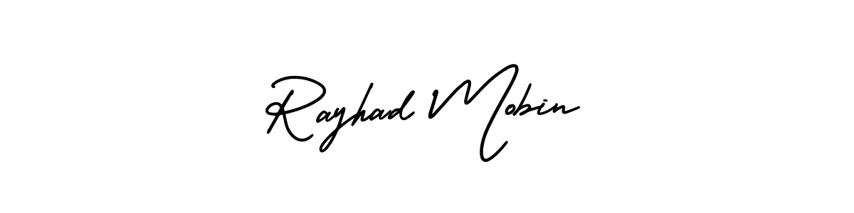 Make a beautiful signature design for name Rayhad Mobin. Use this online signature maker to create a handwritten signature for free. Rayhad Mobin signature style 3 images and pictures png