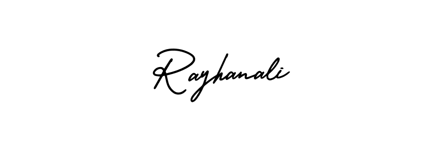 It looks lik you need a new signature style for name Rayhanali. Design unique handwritten (AmerikaSignatureDemo-Regular) signature with our free signature maker in just a few clicks. Rayhanali signature style 3 images and pictures png
