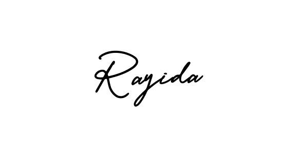 Create a beautiful signature design for name Rayida. With this signature (AmerikaSignatureDemo-Regular) fonts, you can make a handwritten signature for free. Rayida signature style 3 images and pictures png