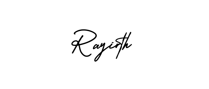 Rayirth stylish signature style. Best Handwritten Sign (AmerikaSignatureDemo-Regular) for my name. Handwritten Signature Collection Ideas for my name Rayirth. Rayirth signature style 3 images and pictures png