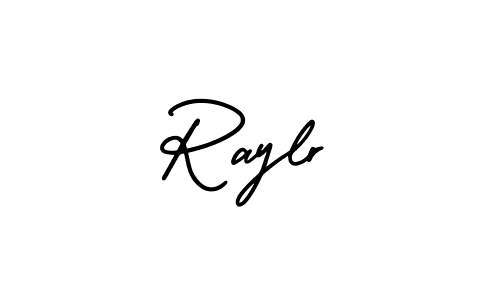It looks lik you need a new signature style for name Raylr. Design unique handwritten (AmerikaSignatureDemo-Regular) signature with our free signature maker in just a few clicks. Raylr signature style 3 images and pictures png