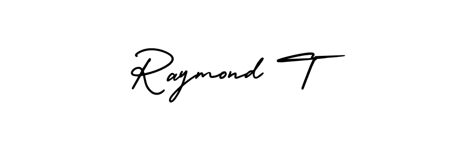 It looks lik you need a new signature style for name Raymond T. Design unique handwritten (AmerikaSignatureDemo-Regular) signature with our free signature maker in just a few clicks. Raymond T signature style 3 images and pictures png