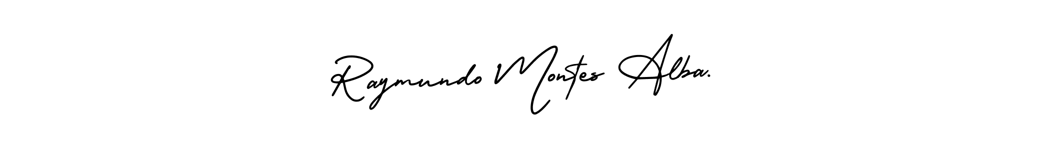 Design your own signature with our free online signature maker. With this signature software, you can create a handwritten (AmerikaSignatureDemo-Regular) signature for name Raymundo Montes Alba.. Raymundo Montes Alba. signature style 3 images and pictures png