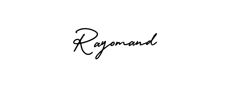 How to make Rayomand name signature. Use AmerikaSignatureDemo-Regular style for creating short signs online. This is the latest handwritten sign. Rayomand signature style 3 images and pictures png