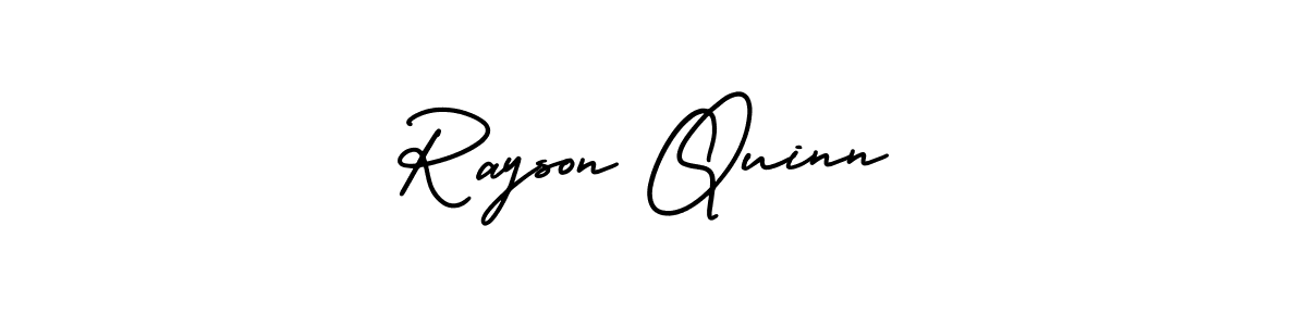 How to Draw Rayson Quinn signature style? AmerikaSignatureDemo-Regular is a latest design signature styles for name Rayson Quinn. Rayson Quinn signature style 3 images and pictures png