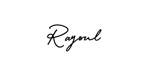 Best and Professional Signature Style for Raysul. AmerikaSignatureDemo-Regular Best Signature Style Collection. Raysul signature style 3 images and pictures png