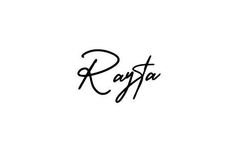 Best and Professional Signature Style for Rayta. AmerikaSignatureDemo-Regular Best Signature Style Collection. Rayta signature style 3 images and pictures png