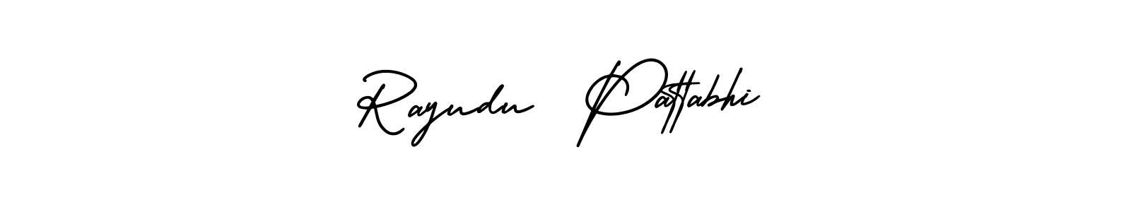 How to Draw Rayudu  Pattabhi signature style? AmerikaSignatureDemo-Regular is a latest design signature styles for name Rayudu  Pattabhi. Rayudu  Pattabhi signature style 3 images and pictures png