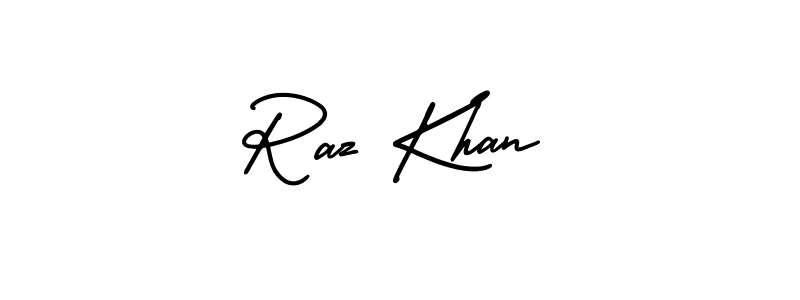 Check out images of Autograph of Raz Khan name. Actor Raz Khan Signature Style. AmerikaSignatureDemo-Regular is a professional sign style online. Raz Khan signature style 3 images and pictures png