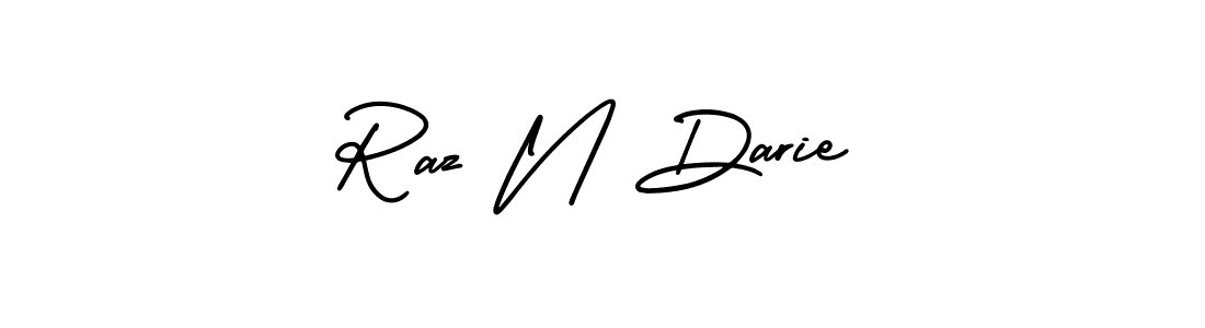 This is the best signature style for the Raz N Darie name. Also you like these signature font (AmerikaSignatureDemo-Regular). Mix name signature. Raz N Darie signature style 3 images and pictures png