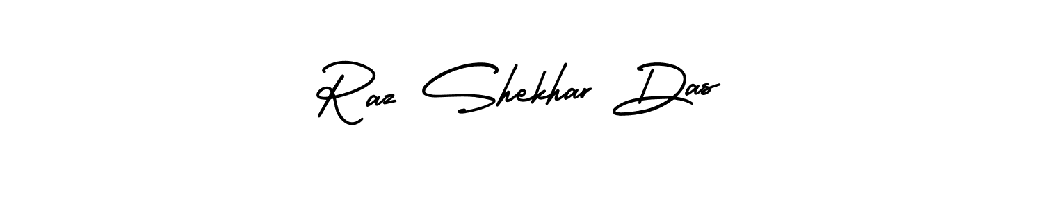 Create a beautiful signature design for name Raz Shekhar Das. With this signature (AmerikaSignatureDemo-Regular) fonts, you can make a handwritten signature for free. Raz Shekhar Das signature style 3 images and pictures png