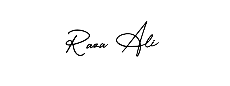 Make a beautiful signature design for name Raza Ali. With this signature (AmerikaSignatureDemo-Regular) style, you can create a handwritten signature for free. Raza Ali signature style 3 images and pictures png