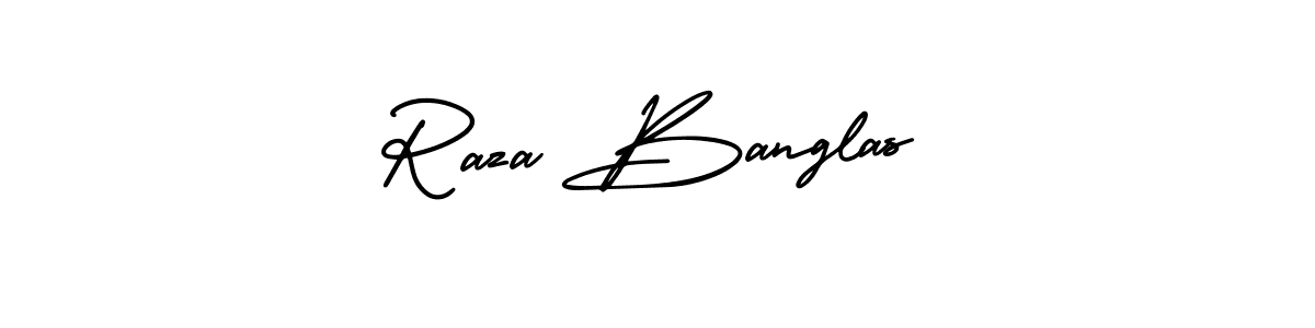 How to make Raza Banglas name signature. Use AmerikaSignatureDemo-Regular style for creating short signs online. This is the latest handwritten sign. Raza Banglas signature style 3 images and pictures png