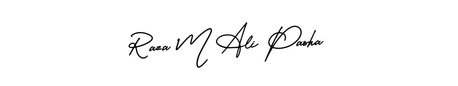 Also You can easily find your signature by using the search form. We will create Raza M Ali Pasha name handwritten signature images for you free of cost using AmerikaSignatureDemo-Regular sign style. Raza M Ali Pasha signature style 3 images and pictures png