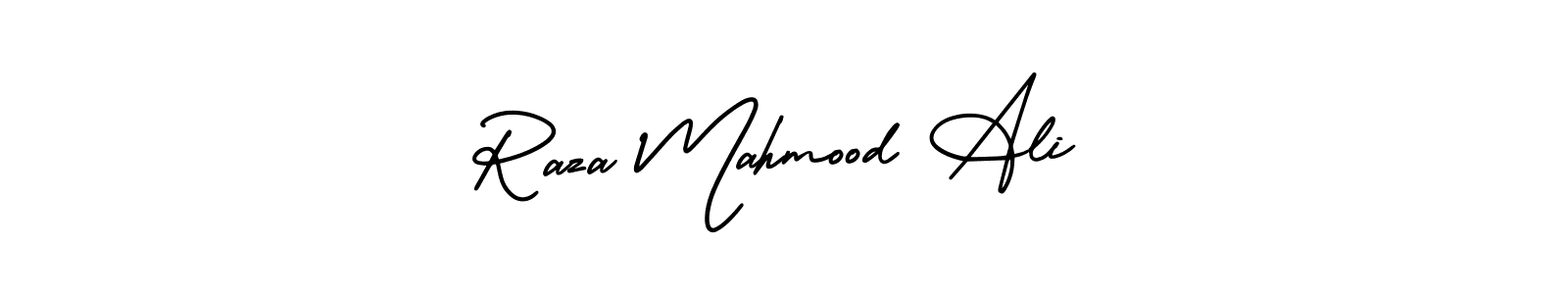 How to make Raza Mahmood Ali signature? AmerikaSignatureDemo-Regular is a professional autograph style. Create handwritten signature for Raza Mahmood Ali name. Raza Mahmood Ali signature style 3 images and pictures png