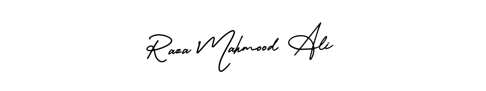 Make a beautiful signature design for name Raza Mahmood Ali. With this signature (AmerikaSignatureDemo-Regular) style, you can create a handwritten signature for free. Raza Mahmood Ali signature style 3 images and pictures png