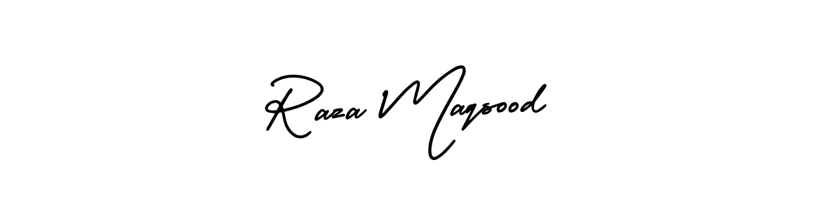 Design your own signature with our free online signature maker. With this signature software, you can create a handwritten (AmerikaSignatureDemo-Regular) signature for name Raza Maqsood. Raza Maqsood signature style 3 images and pictures png