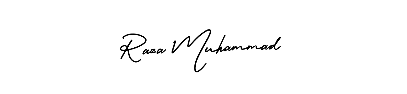 if you are searching for the best signature style for your name Raza Muhammad. so please give up your signature search. here we have designed multiple signature styles  using AmerikaSignatureDemo-Regular. Raza Muhammad signature style 3 images and pictures png