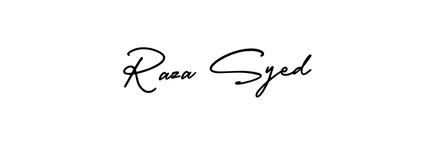 It looks lik you need a new signature style for name Raza Syed. Design unique handwritten (AmerikaSignatureDemo-Regular) signature with our free signature maker in just a few clicks. Raza Syed signature style 3 images and pictures png