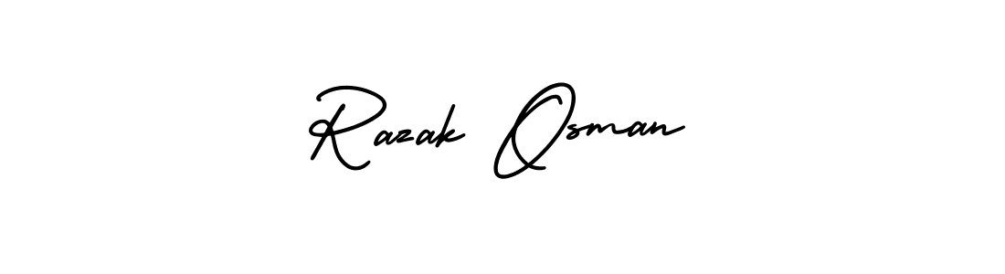 Also You can easily find your signature by using the search form. We will create Razak Osman name handwritten signature images for you free of cost using AmerikaSignatureDemo-Regular sign style. Razak Osman signature style 3 images and pictures png