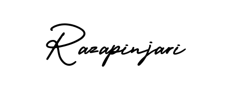 Give your name Razapinjari an exquisite flair with the AmerikaSignatureDemo-Regular script font. Ideal for contracts, resumes, and formal letterheads. Razapinjari signature style 3 images and pictures png