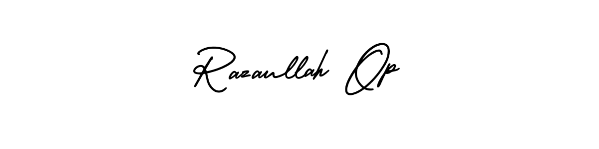 Make a beautiful signature design for name Razaullah Op. Use this online signature maker to create a handwritten signature for free. Razaullah Op signature style 3 images and pictures png