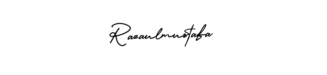 How to Draw Razaulmustafa signature style? AmerikaSignatureDemo-Regular is a latest design signature styles for name Razaulmustafa. Razaulmustafa signature style 3 images and pictures png