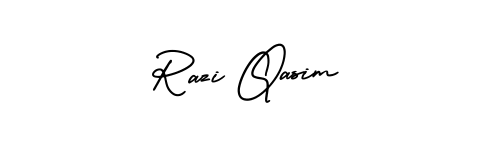 if you are searching for the best signature style for your name Razi Qasim. so please give up your signature search. here we have designed multiple signature styles  using AmerikaSignatureDemo-Regular. Razi Qasim signature style 3 images and pictures png