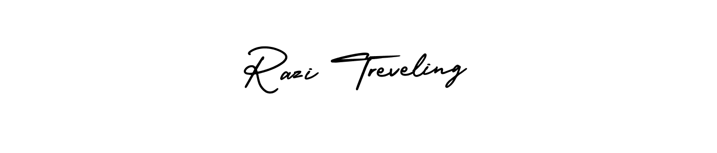 if you are searching for the best signature style for your name Razi Treveling. so please give up your signature search. here we have designed multiple signature styles  using AmerikaSignatureDemo-Regular. Razi Treveling signature style 3 images and pictures png