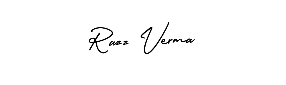 How to Draw Razz Verma signature style? AmerikaSignatureDemo-Regular is a latest design signature styles for name Razz Verma. Razz Verma signature style 3 images and pictures png